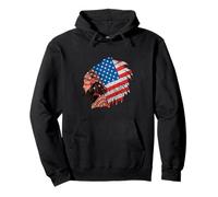 Native American Indian Heritage Day 4th July USA Flag Pullover Hoodie