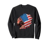 Native American Indian Heritage Day 4th July USA Flag Sweatshirt