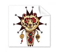 Native American Indian Inspired Bear Totem National Sacrifice Glasses Cloth Cleaning Cloth Gift Phone Screen Cleaner 5pcs