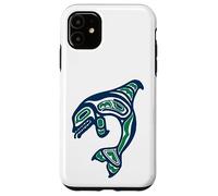 Native American Indian Orca Whale Pacific Northwest Case for iPhone 11