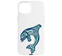 Native American Indian Orca Whale Pacific Northwest Case for iPhone 15 Plus