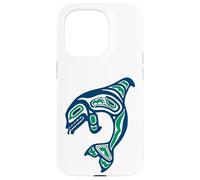 Native American Indian Orca Whale Pacific Northwest Case for iPhone 15 Pro