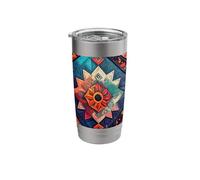 Native American Indian Pattern Stainless Steel Insulated Tumbler