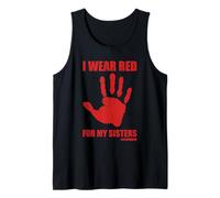 Native American Indian Pride I Wear Red for My Sisters MMIW Tank Top