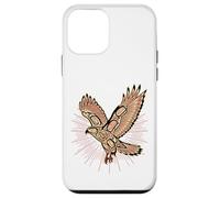 Native American Indian Red-Tailed Hawk & Sun Nature Case for iPhone 12 mini