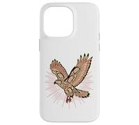 Native American Indian Red-Tailed Hawk & Sun Nature Case for iPhone 14 Pro Max