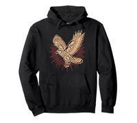 Native American Indian Red-Tailed Hawk & Sun Nature Pullover Hoodie