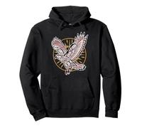 Native American Indian Red-Tailed Hawk & Sun Nature Pullover Hoodie