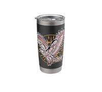 Native American Indian Red-Tailed Hawk & Sun Nature Stainless Steel Insulated Tumbler