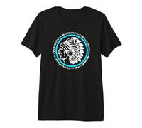 Native American Indian Reservation Pride Turquoise Circle Premium T-Shirt