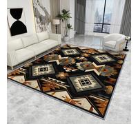 Native American Indian Rugs - Aztec Rug - Traditional Rugs, Traditional Carpet, Washable Rug Non Slip Low Pile Soft Large Area Rugs, Aztec Home Decor Gifts, 80 X 150 cm