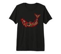 Native American Indian Salmon Fish Totem Pacific Northwest Premium T-Shirt