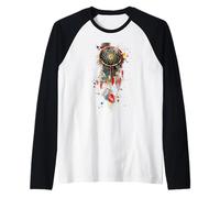 Native American Indian Tribe Dreamcatcher Artwork Raglan Baseball Tee