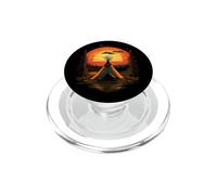 Native American Indian Tribe Landscape Sunset Tipi Tent PopSockets PopGrip for MagSafe