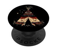 Native American Indian Tribe Tipi Tent Native American Pride PopSockets Adhesive PopGrip