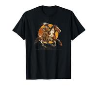 Native American Indian Warrior Riding Horse T-Shirt