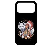 Native American Indian Woman Tribal White Wolf Mother's Day Case for iPhone 17 Pro Max