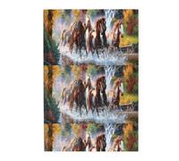 Native American Indians Horses, Jigsaw Puzzles 1000 Pieces, Wooden Jigsaw Family Game Wall Decor for Adults Teens