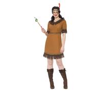 Ladies Native American Indian Maiden Fancy Dress Costume WildWest Outfit Smiffys