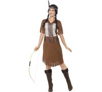 Native American Warrior Princess Costume - costume native fancy dress american warrior princess ladies red inspired smiffys