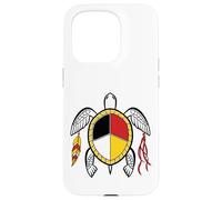 Native American Medicine Wheel Indigenous Turtle Spirit Case for iPhone 15 Pro