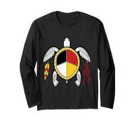Native American Medicine Wheel Indigenous Turtle Spirit Long Sleeve T-Shirt