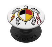 Native American Medicine Wheel Indigenous Turtle Spirit PopSockets Adhesive PopGrip