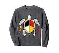 Native American Medicine Wheel Indigenous Turtle Spirit Sweatshirt