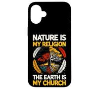 Native American Medicine Wheel Nature Is My Religion Case for iPhone 16 Plus
