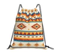 Native American Men Women Drawstring Bag Durable Drawstring Backpack Lightweight Gym Sack For Travel Holidays Sports