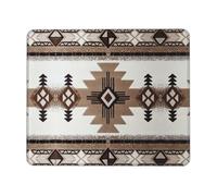 Native American Non-Slip Rubber Base Mouse Pad with Lock Edge, Large Extended Desk Mat for Enhanced Game Work