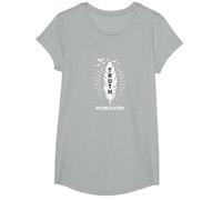Native American Orange Day Truth & Reconciliation T-Shirt, Girls, Heather Grey, Medium