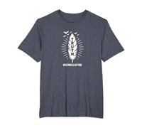 Native American Orange Day Truth & Reconciliation T-Shirt, Men's Big and Tall, Heather Blue, 6X Tall