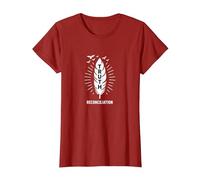 Native American Orange Day Truth & Reconciliation T-Shirt, Women, Cranberry Red, X-Large