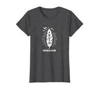 Native American Orange Day Truth & Reconciliation T-Shirt, Women, Dark Heather Grey, M