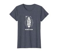 Native American Orange Day Truth & Reconciliation T-Shirt, Women, Heather Blue, S