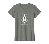 Native American Orange Day Truth & Reconciliation T-Shirt, Women, Olive Heather, L