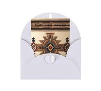 Native American Painting Greeting card, blank inner page, includes envelope, 10cm x 15cm.