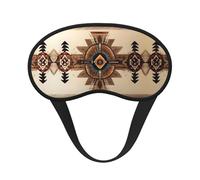 Native American Painting It is a Black-Rimmed Eye mask. The Soft Eye mask can Improve Sleep Quality and is Suitable for Indoors, Outdoors and Traveling.