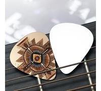 Native American Painting Patterned guitar pick set - (thin/medium/thick), widely compatible with all kinds of stringed instruments,