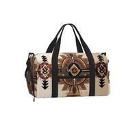 Native American Painting Sports Duffel Bag-Weekender with Shoe Compartment