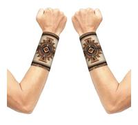 Native American Painting Wrist sleeve.Elastic Athletic Sleeve Pair,