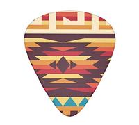 Native American Pattern Plectrums Guitar Picks For Bass Electric Acoustic Guitars (12 Count)