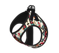 Native American Pattern Print Dog Harness Leash Set Reflective Pet Harness Puppy Vest Suitable Dogs Cats Small Breeds