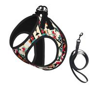 Native American Pattern Print Dog Harness Leash Set Reflective Pet Harness Puppy Vest Suitable Dogs Cats Small Breeds