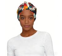 Native American Pattern Print Elastic Lady Headscarf Hat Breathable Fashion Daily Beach Vacation Hair Accessory