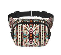 Native American Pattern print Fashion Waist Packs Crossbody Belt Bag Fanny Pack for Women Crossbody for Traveling Running, Black, One Size