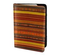 Native American Pattern print Leather Card Case Travel Accessories Passport Holder Cover Wallet for Women Men, Black, One Size