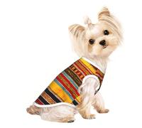 Native American Pattern Print Pet T-Shirt, Sleeveless Pullover Vest For Small Puppy Kitten Indoor Outdoor Wear