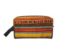 Native American Pattern Print Portable Travel Toiletry Storage Bag Large Capacity 600D Polyester Cosmetic Storage Bag